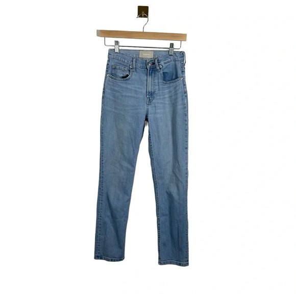 Everlane Women’s High Rise Straight Leg Jeans in Light Wash Size 25 - Picture 4 of 11